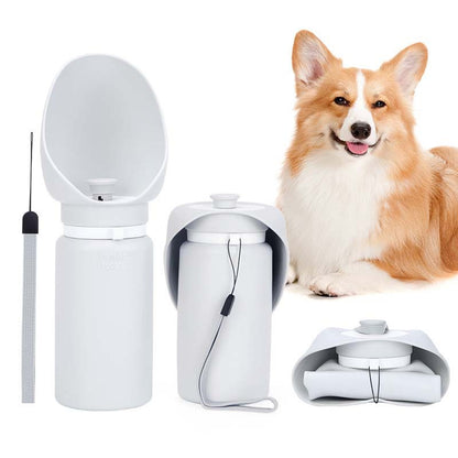 Portable Foldable Pet Water Bottle Outdoor Drinking Feeder