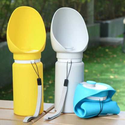 Portable Foldable Pet Water Bottle Outdoor Drinking Feeder