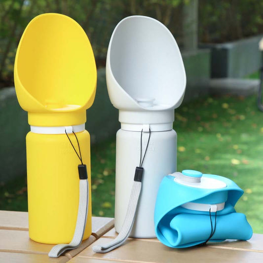 Portable Foldable Pet Water Bottle Outdoor Drinking Feeder